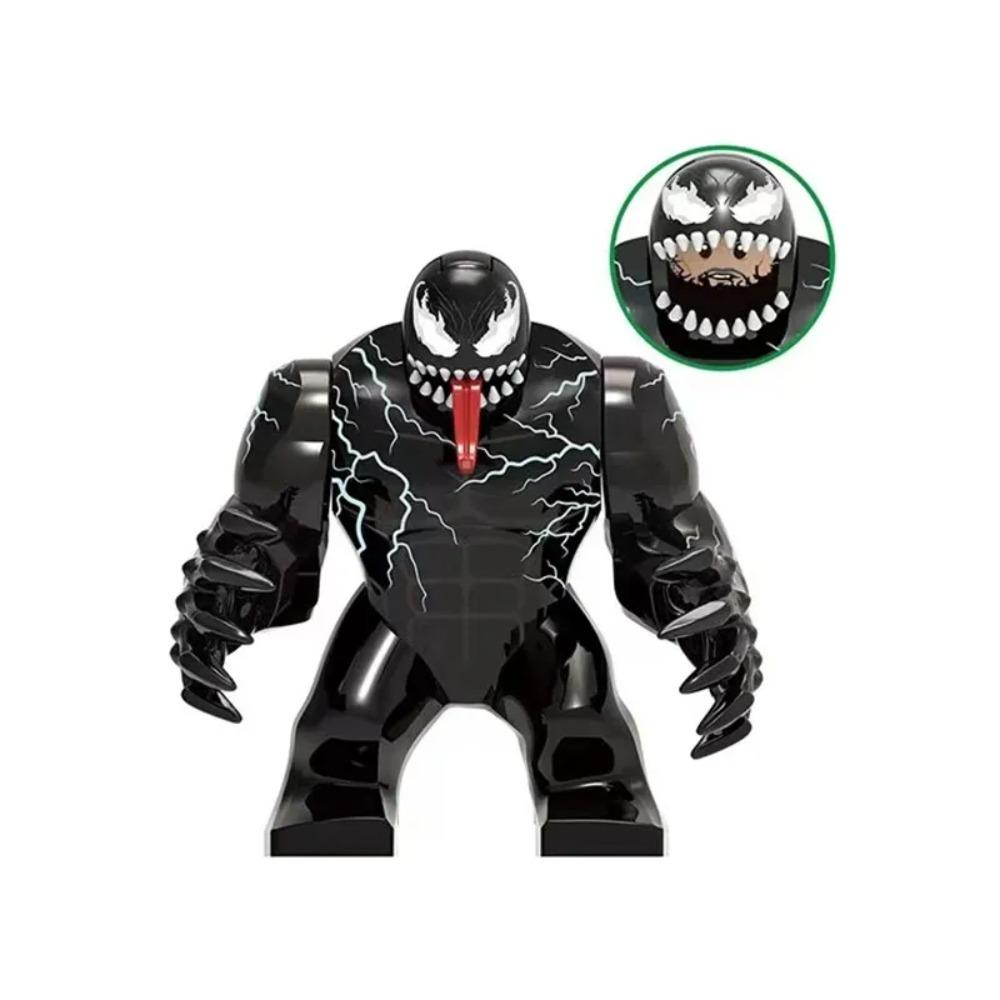 Helden versammeln Steine Haie Spinnen Ochse Anime Große Figuren Bausteine Actionfigur Weihnachtsspielzeug Geschenke Für Kinder Kinder black