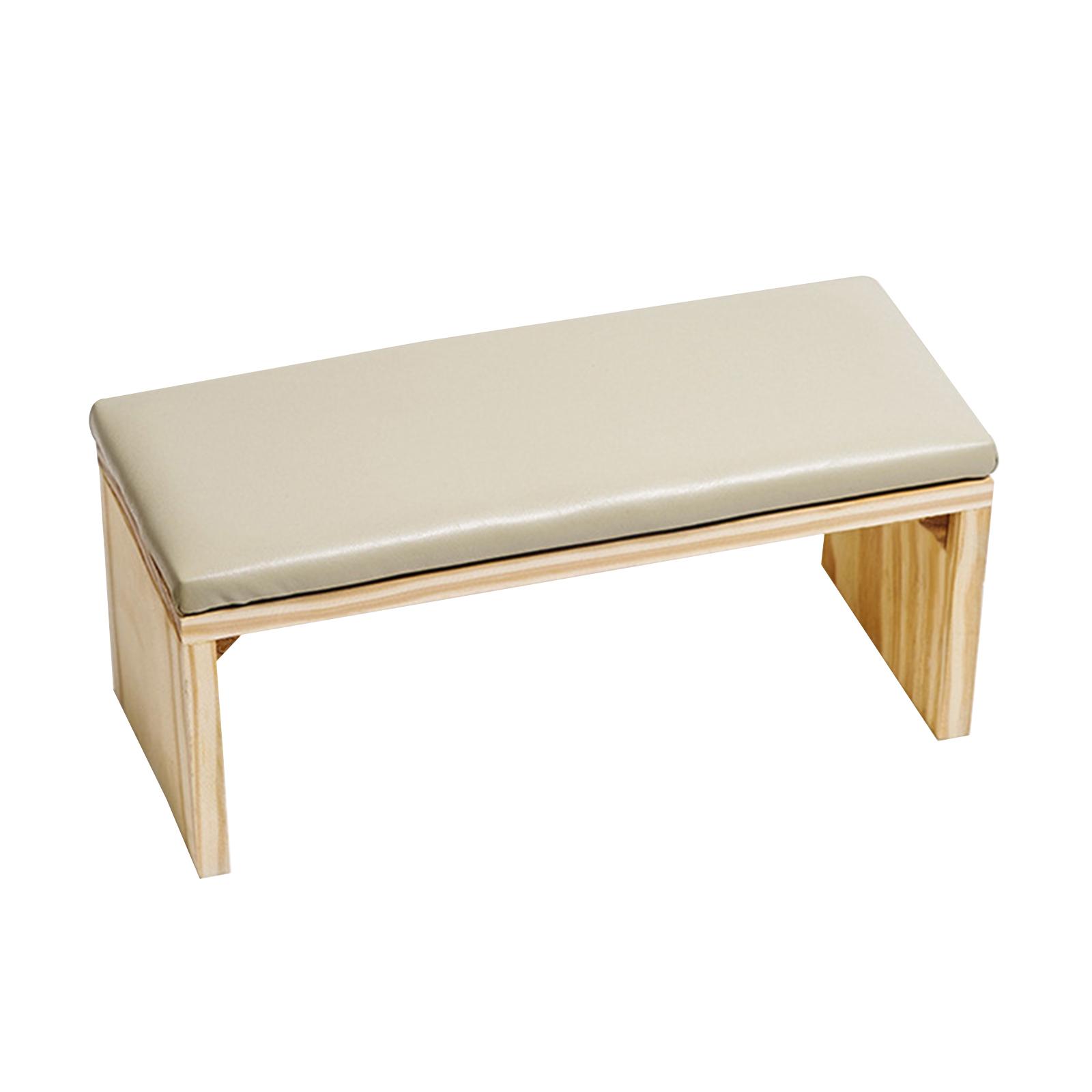 Handkissenkissen für Nagelarmlehne, Kissenhalter, Holzständer, Nagelstudio-Werkzeug grau