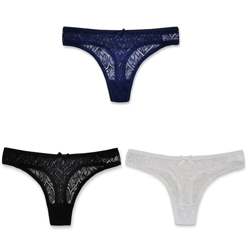 Sexy Spitzenhöschen Niedrige Taille G-Strings Weibliche Aushöhlen Tangas Atmungsaktive Tangas Unterwäsche Frauen Sexy Unterhosen XL gelb