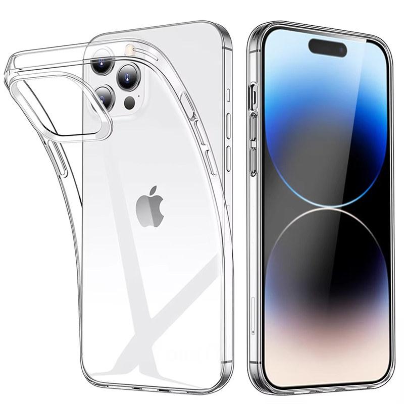 Transparente Handyhülle für iPhone 16 11 12 13 14 15 Pro Max, weiches TPU-Silikon für iPhone XS Max XR 8 7Plus, Rückseite, klare Hülle iPhone 16 Pro transparent