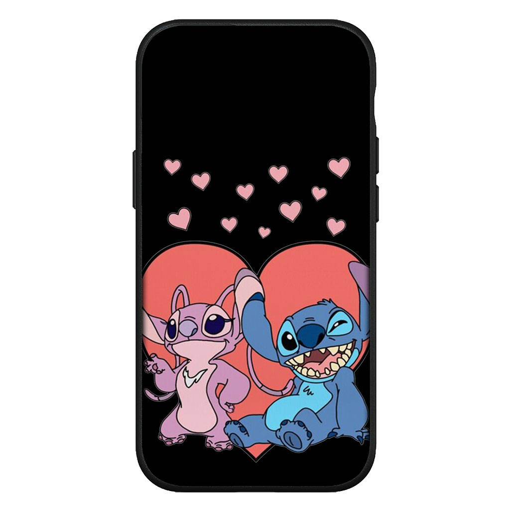 Hülle für iPhone 15 14 Xiaomi Redmi Note 13 12 11 Pro Max X 8 7 9 XR Samsung Galaxy S24 S23 A05 OPPO A15 Huawei Lilo Anime Blue Stitch Pink Handyhülle for Huawei P30 Pro ceil