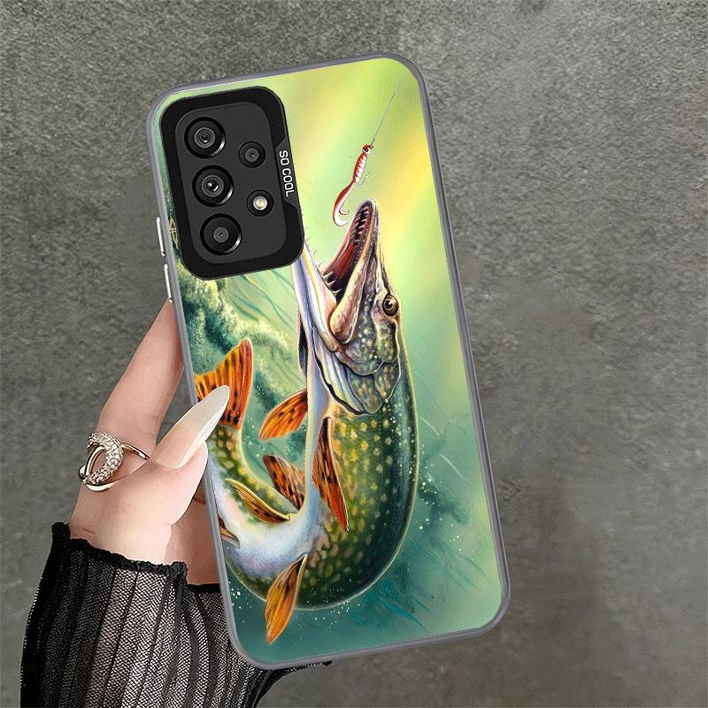 Karpfenfisch Angelrute Stoßfeste Handyhülle für Samsung A17 A16 A15 A14 A37 A57 A36 A56 A26 A35 A55 A25 A34 A54 A24 A13 A23 A33 Samsung A73