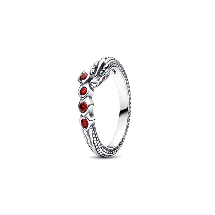 Pandora Game Of Thrones Serie Glänzendes Drachen-Design Ring Damenring Silber 192968C01 50
