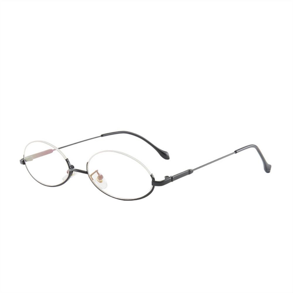 Neu Ohne Gläser Y2K Halbrahmen Brille Metall Schick Harajuku Mode Dekoration Brille Vintage Fotografie Fälschung Brille Mädchen