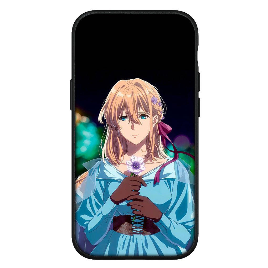 Hülle für iPhone 15 14 Xiaomi Redmi Note 13 12 11 Pro Max X 8 7 9 XR Samsung Galaxy S24 S23 13C 10 OPPO A15 A54 Huawei Violet Evergarden Handyhülle for Huawei P30 Pro rehbraun