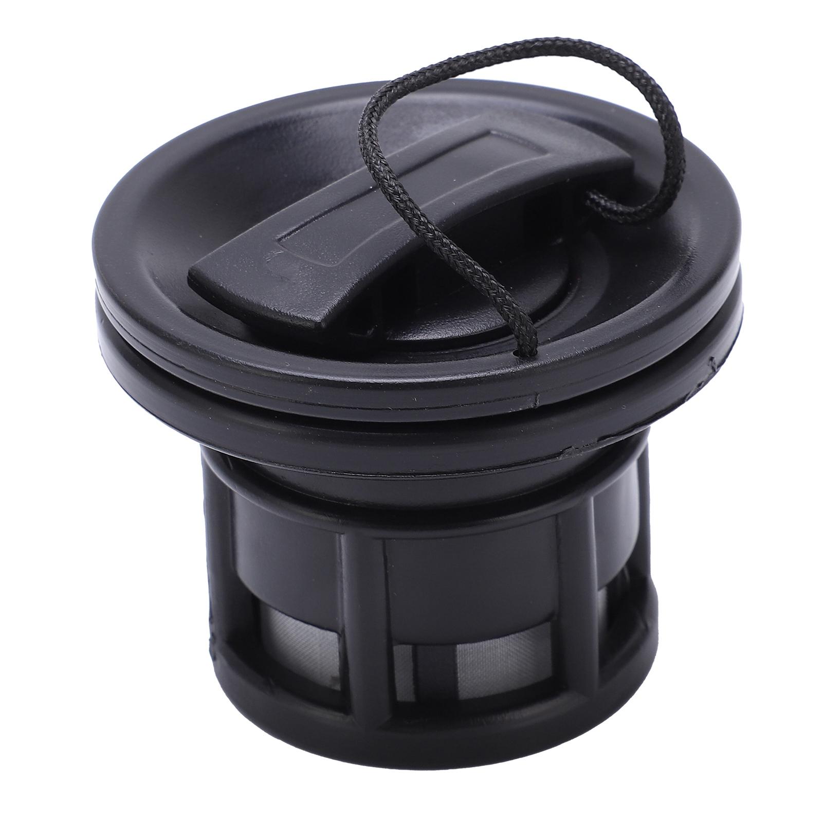 Boot-Luftventil, leichtes Gasventil, Ersatz für aufblasbares Schlauchboot, Kajak, Gummiboot, Schwarz schwarz