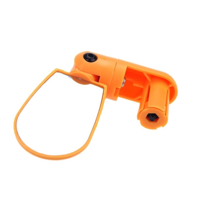 Fahrradzubehör Radfahren Straße Mountainbike Lenker Weitwinkel-Rückspiegel drehen orange