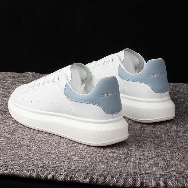 Kleine weiße Schuhe für Herren und Damen, Herrenmode-Schuhe, dicke Sohle, Paar-Freizeitschuhe, Studenten-Skateboard-Schuhe 41