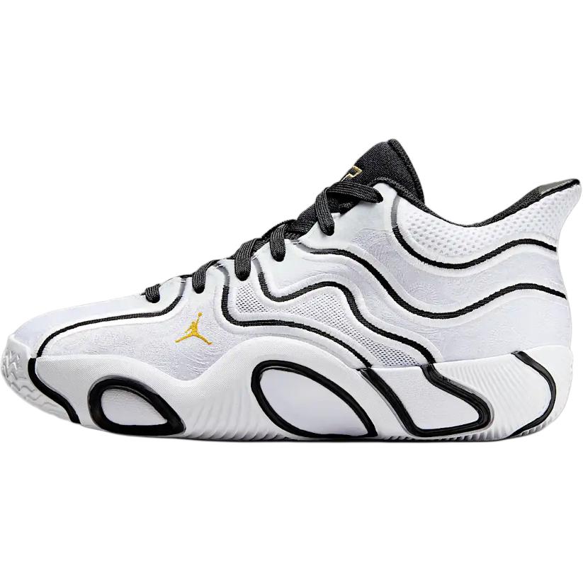 Air Jordan Jordan Tatum 3 GS Tunnel Walk Kinder-Sneaker Weiß Schwarz Metallic-Gold IB8151-100 38.5