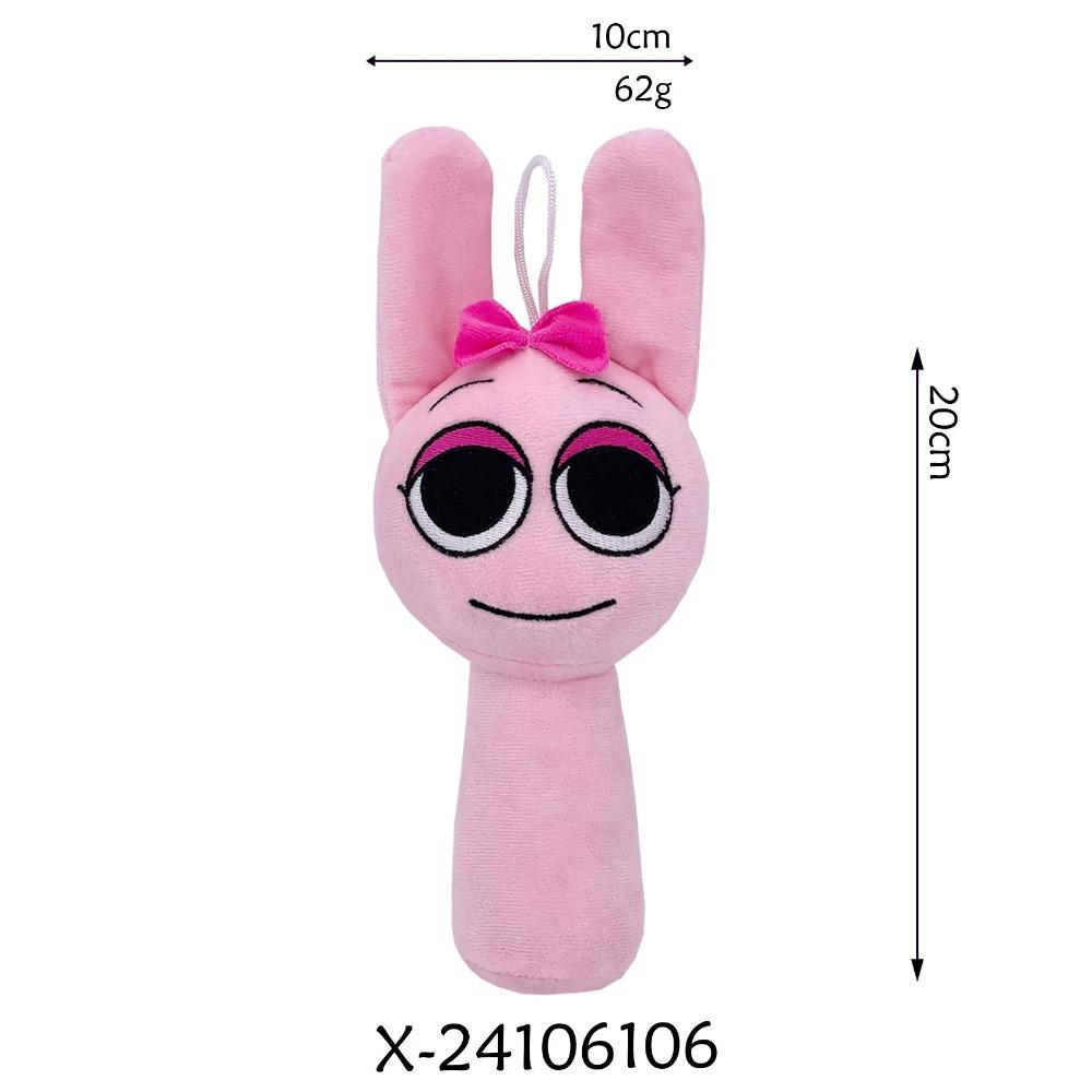2025 Neue Sprunki Plüschtiere Weiche Rhythmusbox Plüschpuppen Stoffspielzeug Spiel-Merchandise Plüschtiere für Kinder Geburtstags-Weihnachtsgeschenke 20cm rosa