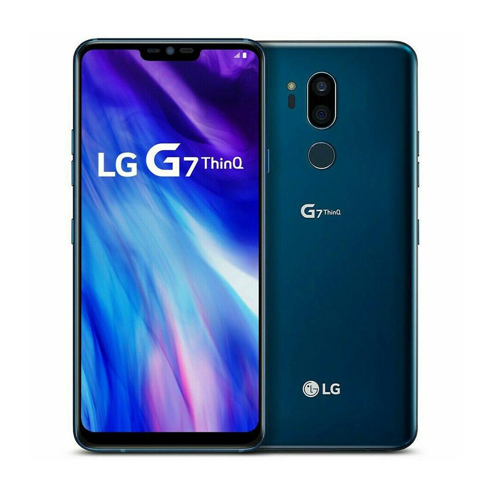 Generalüberholt Original LG G7 ThinQ G710N G710VM G710ULM 4G 4GB RAM 64GB ROM Mobiltelefon Smartphone Mit Einzel- 1/2 SIM G710VM Simple Set blau