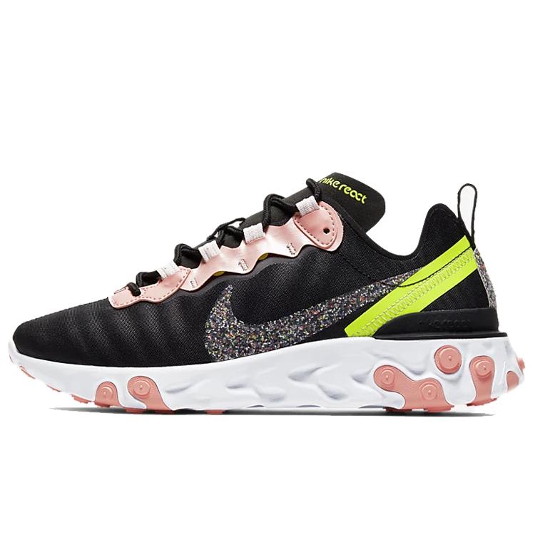 Nike React Element 55 Premium 'Black Coral Stardust' Damen CD6964-002 35.5