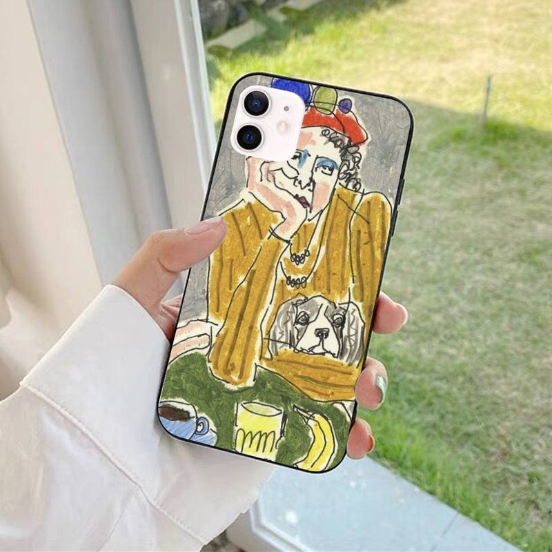 Egon Schiele Telefon Fall für iPhone 11 12 13 Mini Pro Max 8 7 6 6S Plus X 5 SE 2020 XR XS Funda Abdeckung 12 Pro Max