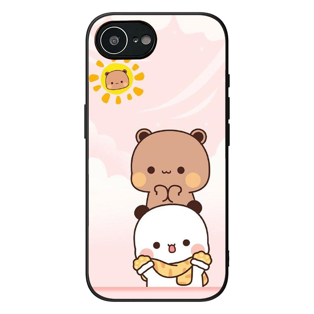 B-Bubus D-Dudus Panda Bär kawaii Handyhülle für Samsung Galaxy A06 A05 A14 A50 A51 A52 A12 A13 A23 A70 A07 A25 A26 A72 A56 Galaxy A05