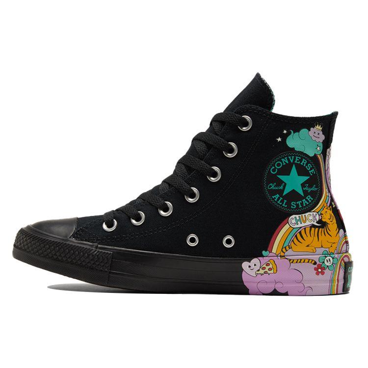 Converse Chuck Taylor All Star High Top Canvas Sneakers Unisex Sneakers Schwarz Pink 171271C 35