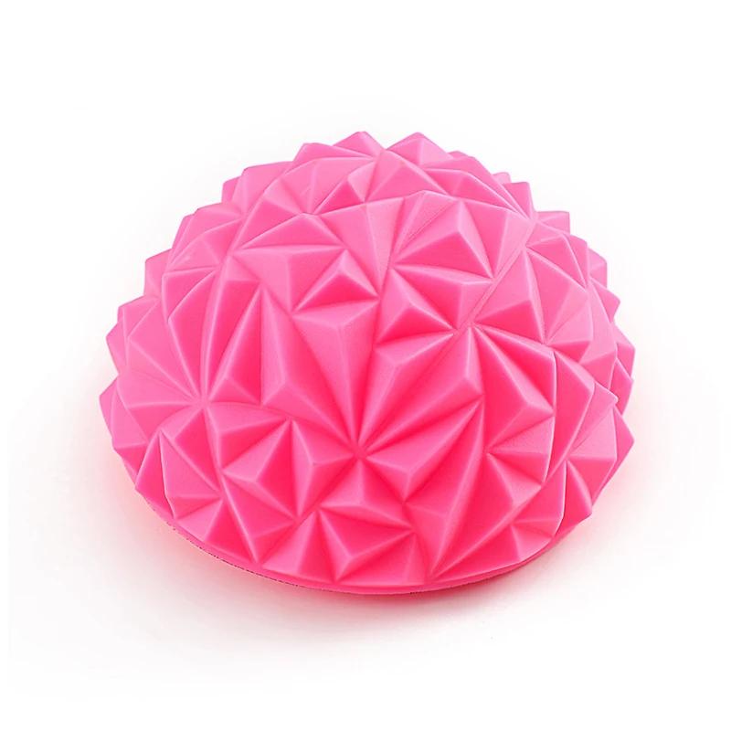 16cm Yoga Ball PVC Aufblasbarer Massagepunkt Halb Fit Ball Balance Trainer Stabilisator GYM Pilates Fitness Ananas Massage Ball