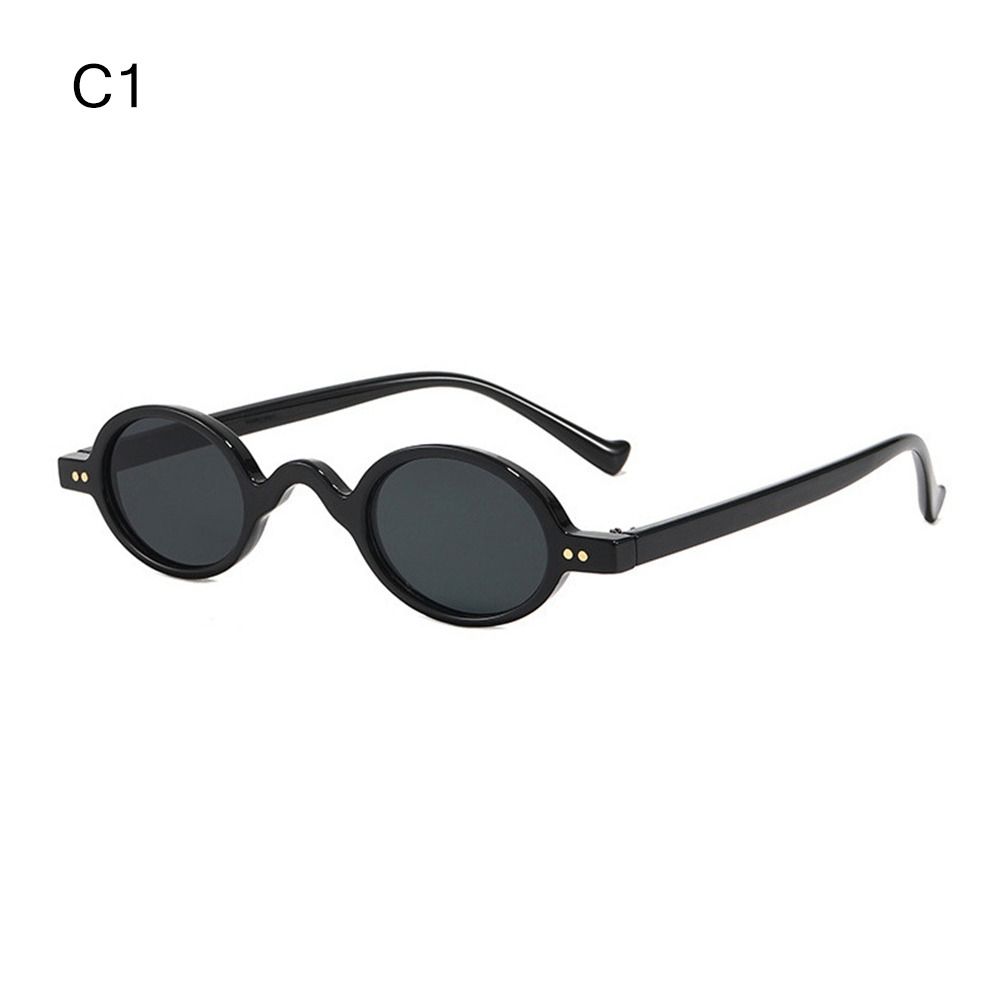 Ovale kleine runde Sonnenbrille für Damen, Vintage-Mode, Punk-Sonnenbrille, Hip-Hop-Sonnenbrille, Reise-Sonnenbrille, UV400-Schutz