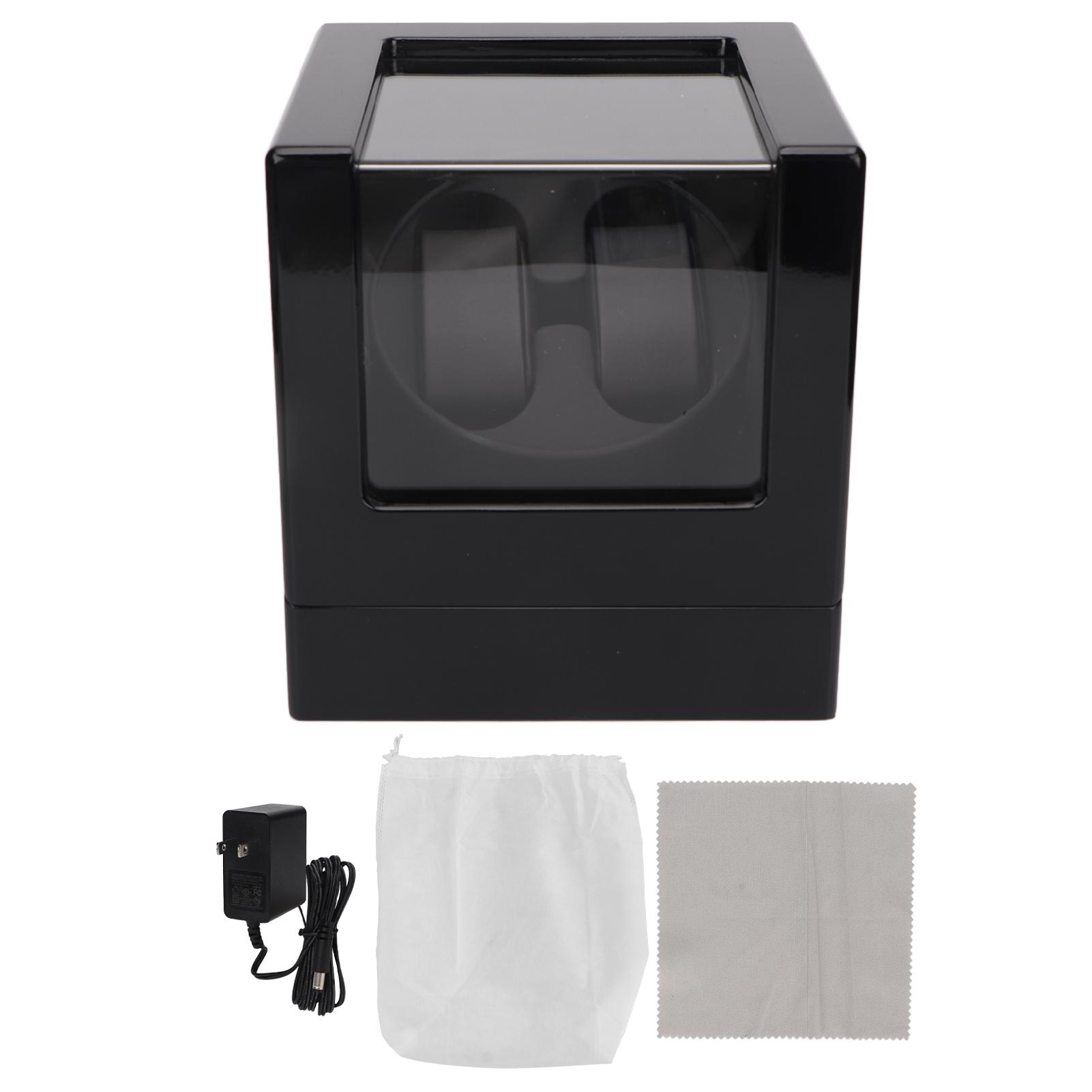 Doppelter Uhrenbeweger, 5 Gänge, LED-Licht, ovales Kissen, geräuscharm, automatische Uhrenbewegerbox