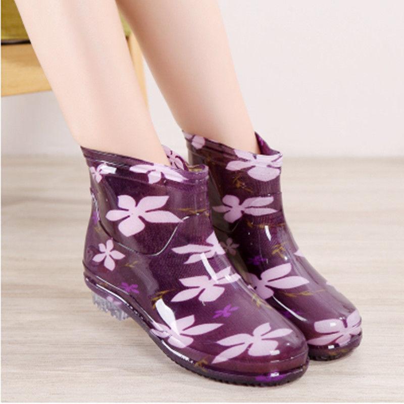 Wasser Schuhe Frauen Low-cut Erwachsene Mid-rohr Regen Stiefel Kurze Röhre Mode Sommer Stiefel Nicht-slip Regen stiefel Wasserdichte Schuhe 40