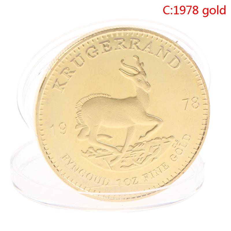 1974/1978/2021 Südafrikanischer Krügerrand Goldmünze Goldmünze Replik Cosplay Prop