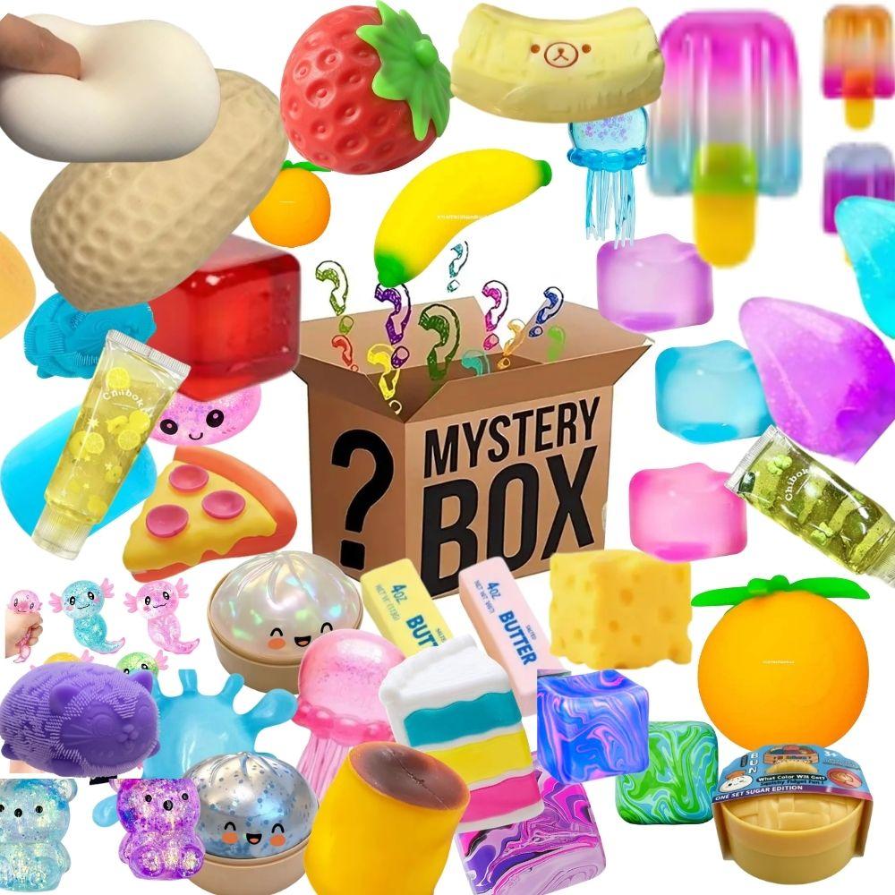 Blind Box Mystery Kawaii Katzenpfote hi Squishy, Simuliertes Essens Fidget Spielzeug, Süßes Quetschfuß Spielzeug Antistress Stressabbau red