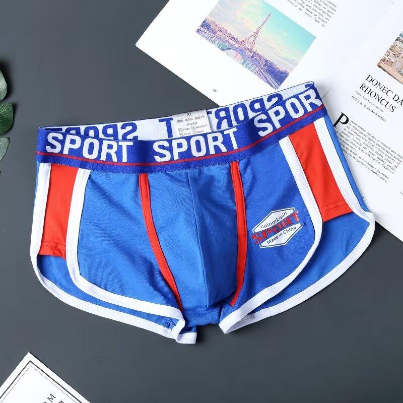 Lustige Neuheit Herren Unterwäsche Shorts Erwachsene Denim Druck Jeans Baumwolle Stretch Unterwäsche XXXXL blau