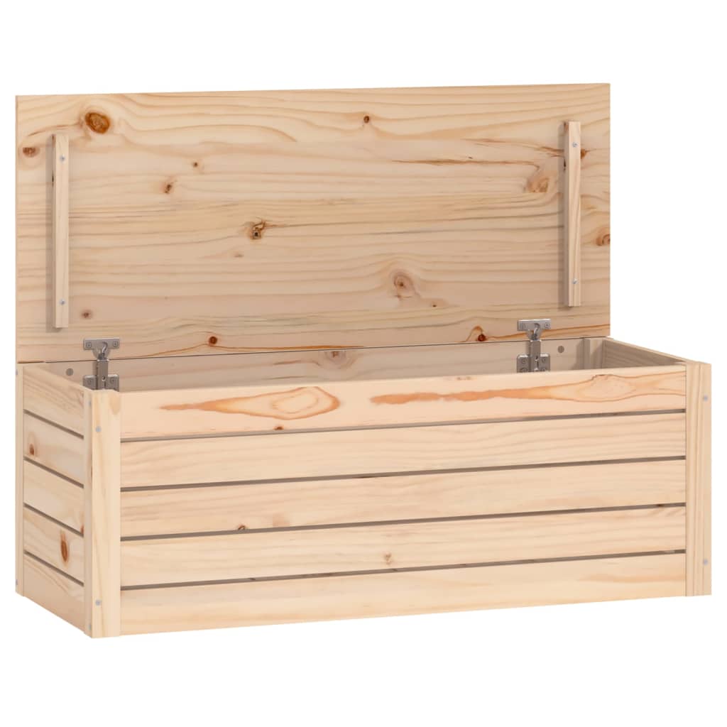 Truhe 89 x 36,5 x 33 cm Massives Kiefernholz