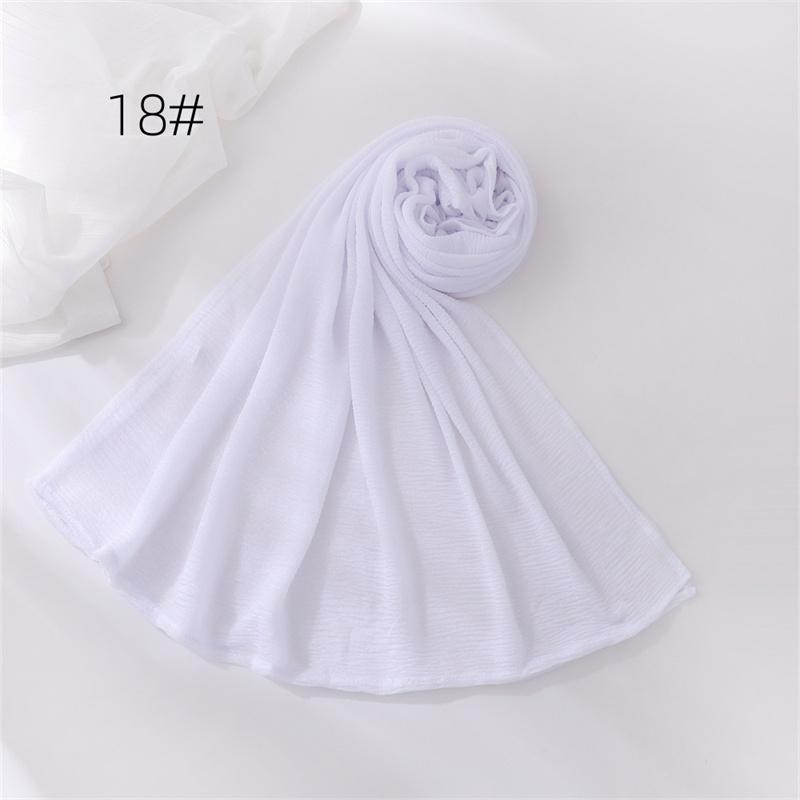 Damen Große Größe Einfarbig Baumwolle Viskose Hijab Schal Dame Hohe Qualität Wickeltücher Und Schals Muslimisches Stirnband Islamischer Turban 70*170Cm