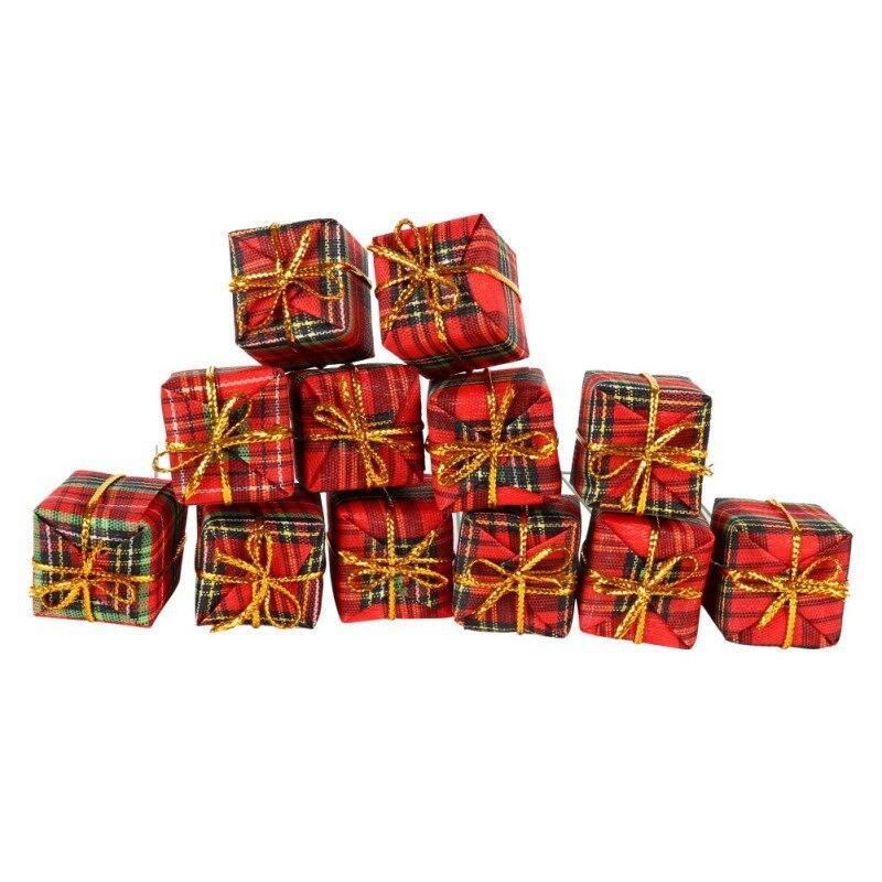 12 teile/los Schöne Weihnachtsbaum Süßigkeiten Weihnachtsbaum Hängende Verzierung Weihnachtsdekoration Bunte