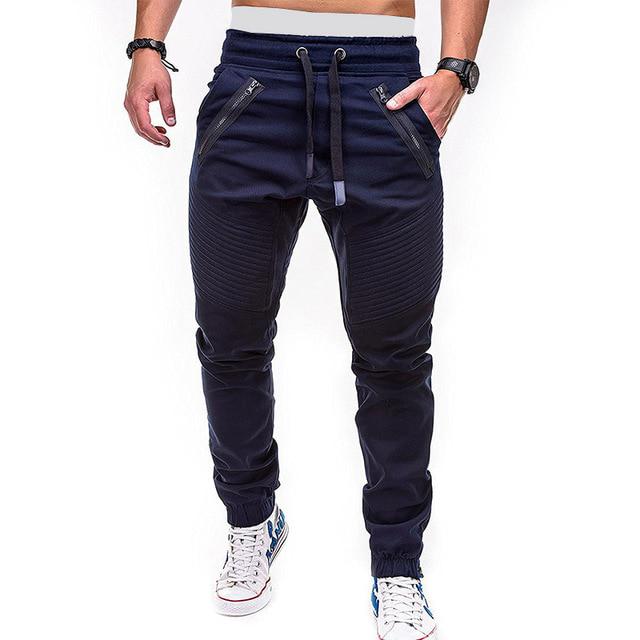Jogginghose männer Hosen Hip Hop Joggers Männer Cargo Hosen Männer Hosen Casual Streetwear Fashion Militär Hosen Männer XXL dunkelblau