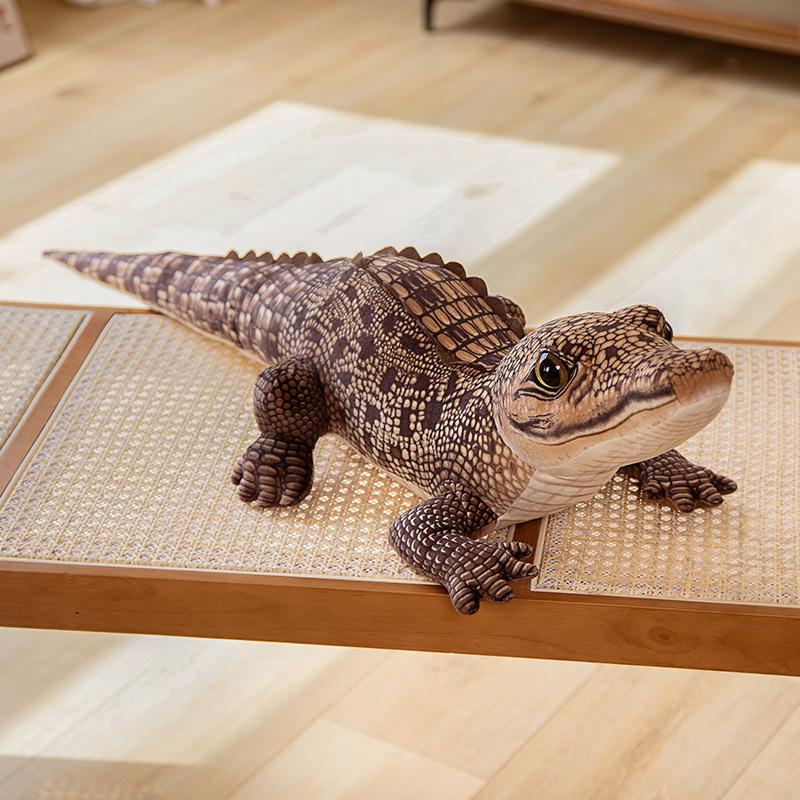 Riesiges 100cm Tier Lebensecht Alligator Plüschtier Simulation Krokodil Puppen Kawaii Kissen Für Kinder Weihnachtsgeschenke 100cm