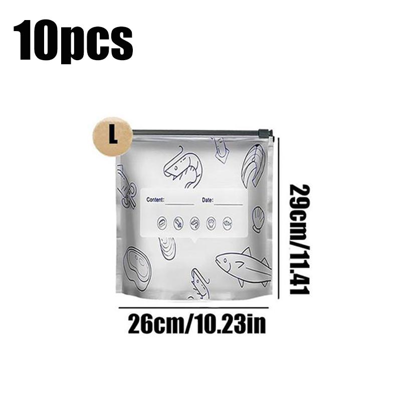 30 Stück S/M/L Verpackung Versiegelbare Folienbeutel Aluminiumfolie Frischhaltebeutel Versiegelbarer Beutel Kühlschrank Vorratskammer Organizer Beutel