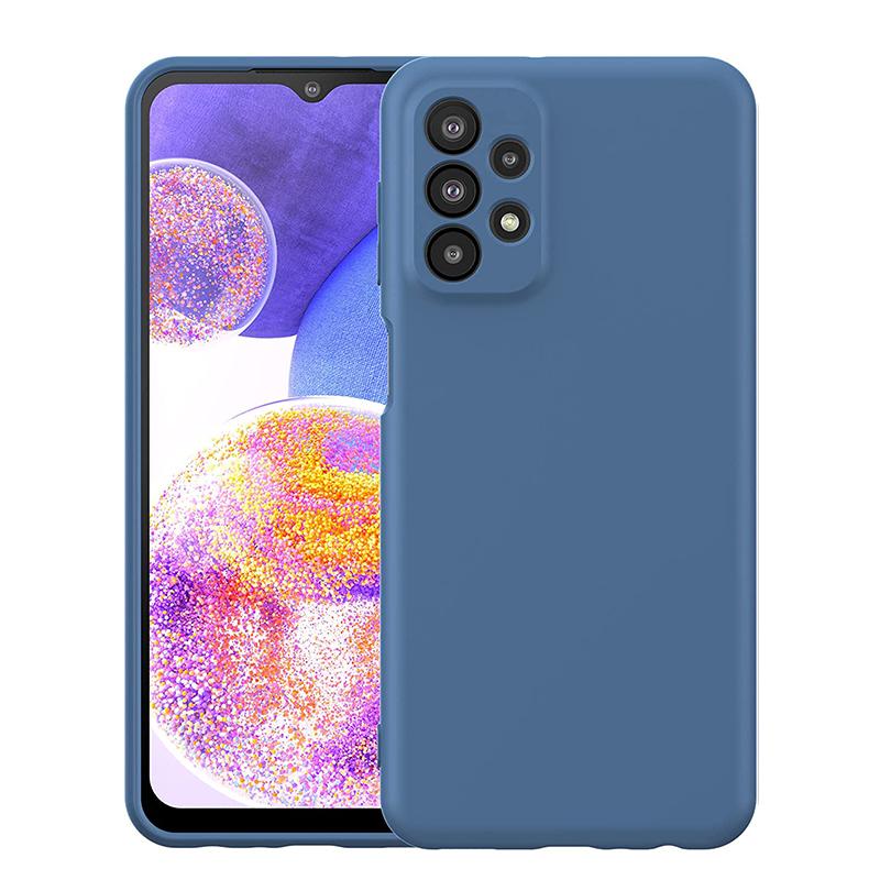 Für Samsung Galaxy A23 A 23 Silikon stoßfeste Telefonhülle Abdeckung stoßfeste flüssige Silikon-Telefonhülle für Samsung A23 Samsung Galaxy A23 blau