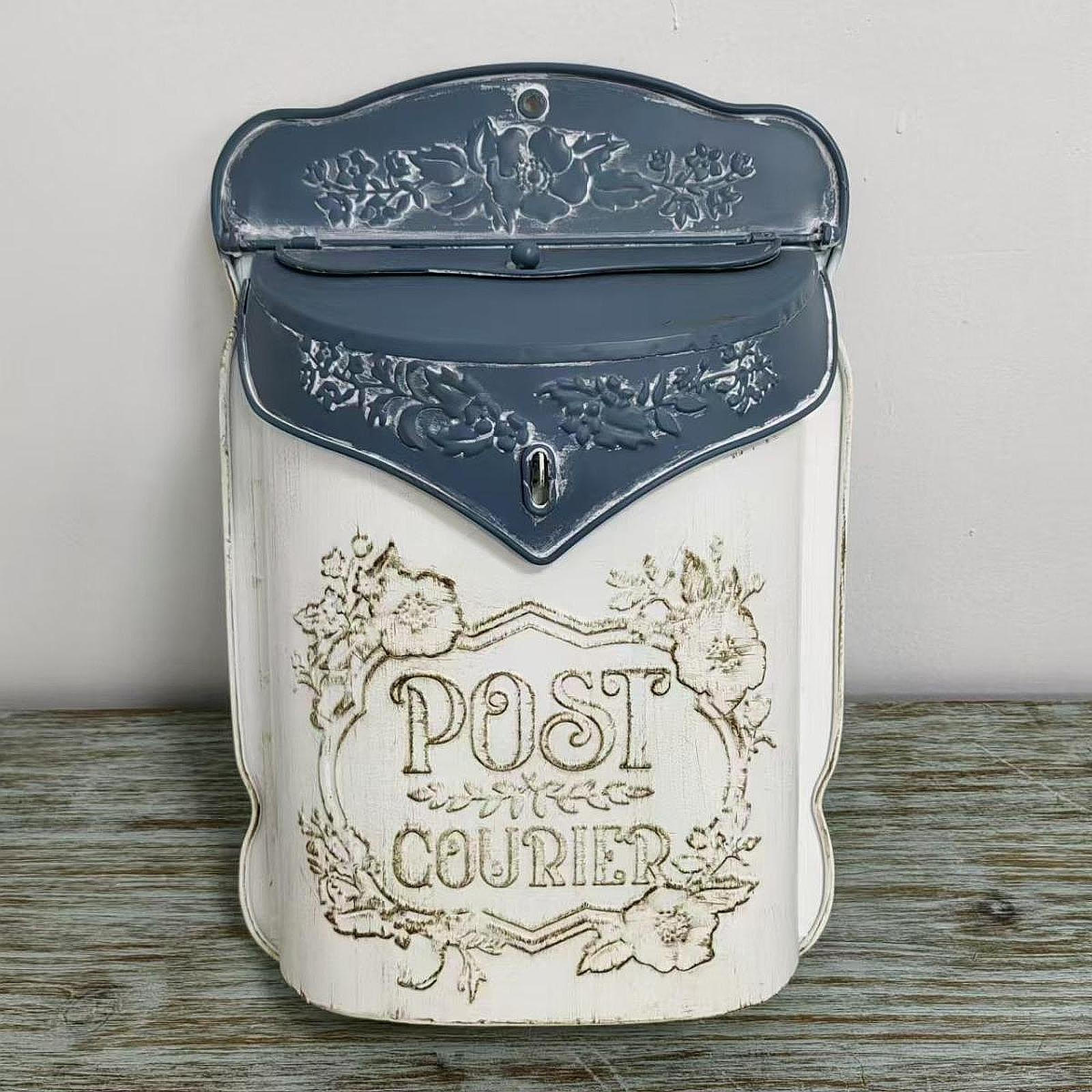 Vintage Mailbox Mail Halter Home Decor Post Zeitschriften Box Dekorative Metall für
