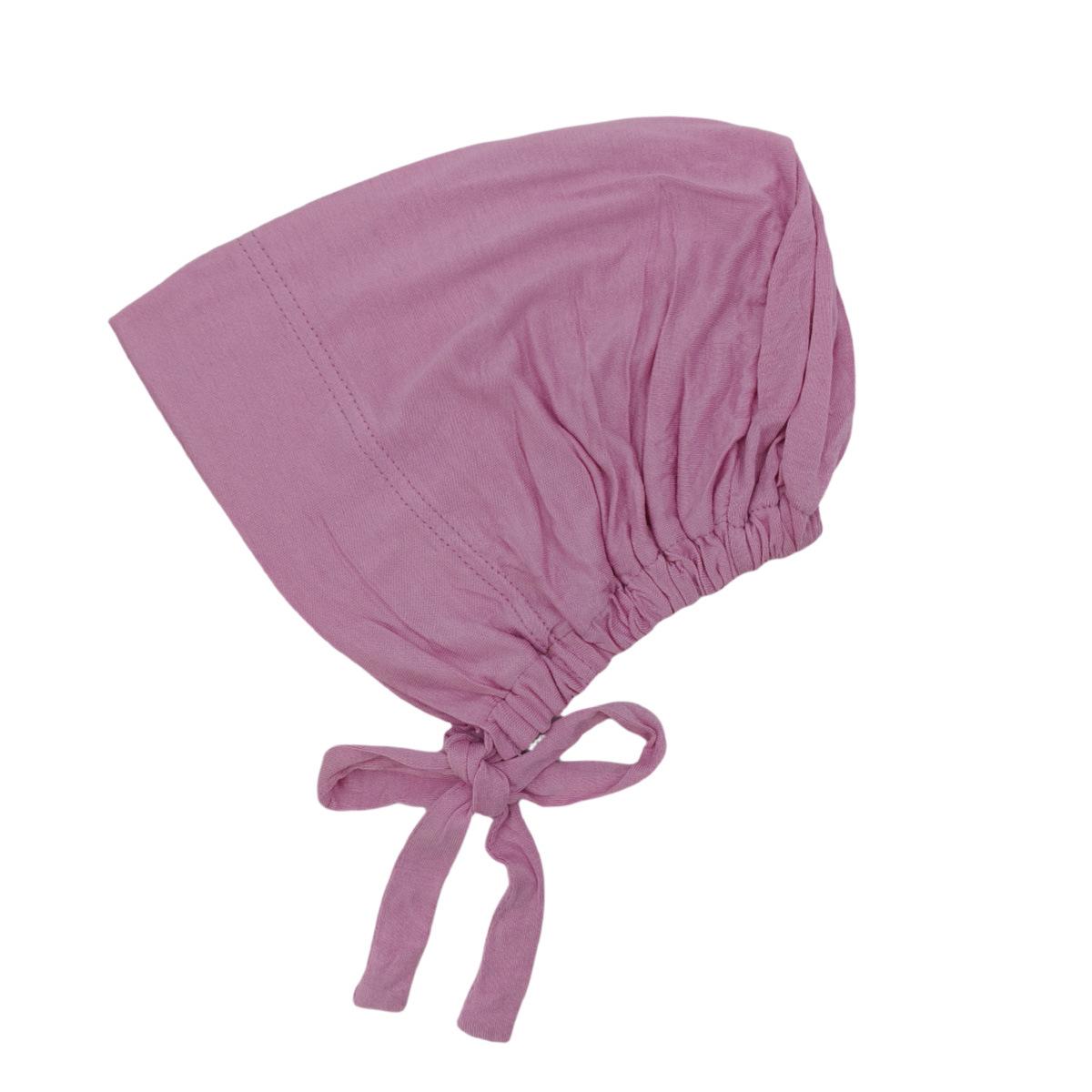 Modalisierte Baumwolle Mercerisiert Elastischer Kordelzug Basecap Einfarbig Damen Hijab