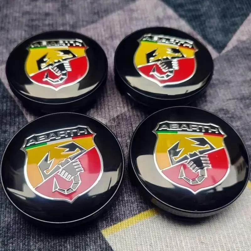 4 Stück 60mm Für Fiat 500 Radnabenkappen Felgen Staubdichte Abdeckung Radkappen Emblem Für Punto Stilo Bravo Ducato Freemont 124 600