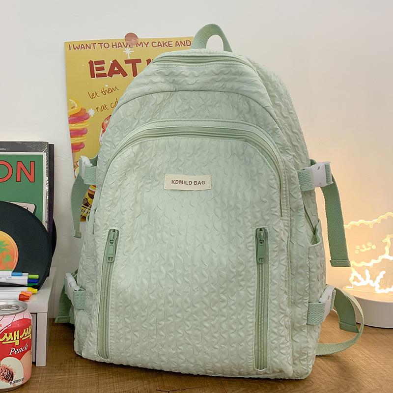 Schultaschen für College-Studenten und Mädchen Niedliche und schöne faltige Rucksäcke für Junior High School-Schüler und High School-Schüler Rucksäcke