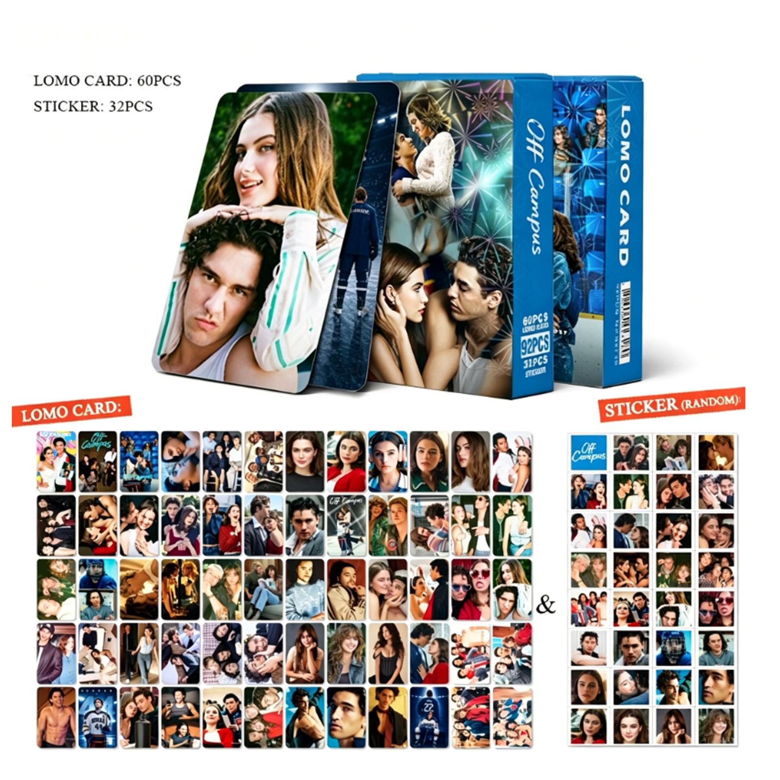 Kleines Karten- und Sticker-Set für außerhalb des Campus - 2er-Pack, 60 Karten + 32 Sticker für Sammler One Size blue