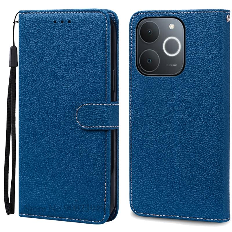 Für Realme Note 70 Hülle Realme Note 70T Hülle Brieftasche Flip Leder Handyhülle Für Realme Note 70T Hülle Note70 Hülle Coque Fundas Note 70  (Note 70T) navy blau