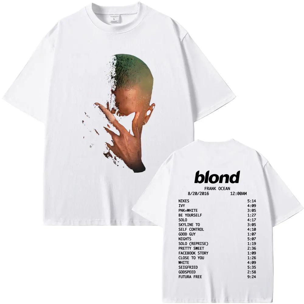 Rapper Frank Fashion Vintage Grafik T-Shirts Herren Damen Ozean Hip Hop Trend T-Shirts Blondes T-Shirt Herren Kleidung Grafik T-Shirts M