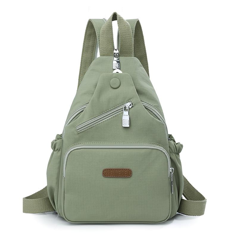 Multifunktionaler Rucksack Damen Outdoor Brusttasche Reise Rucksack mit großer Kapazität grün