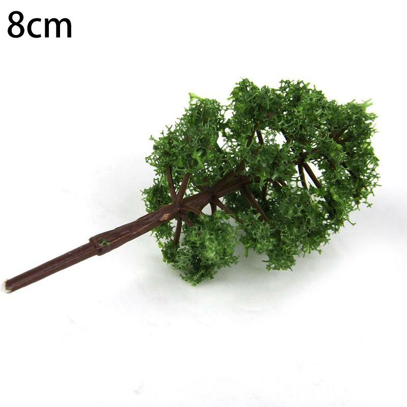 20 Stück Modellbäume Zug Eisenbahn Mikrolandschaft Layout Dekor DIY 8CM