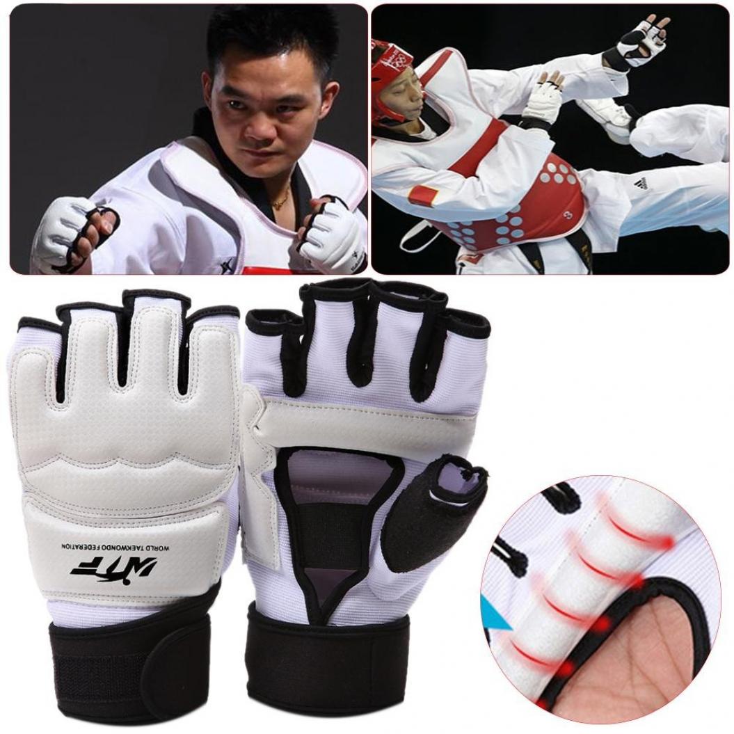 1 Paar Taekwondo Kampfhandschutz Kampfsport Sportschutz Boxhandschuhe M weiß