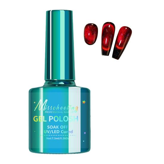 8g Maniküre Design Schnell Glänzend Trocknend Glitter Gel Effekt Nagel Hervorragende Sättigung Katzenaugen Gel B
