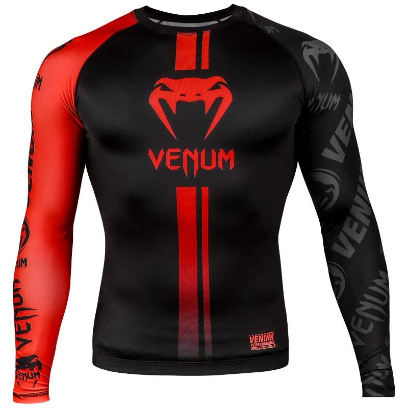 UFC Herren 3D Kompressionsshirt Jiu Jitsu BJJ Anti-Scheuer-Fitness Elastisches Oberteil T-Shirt Fitnessstudio Schnelltrocknendes Fitnessstudio Langärmeliges T-Shirt S
