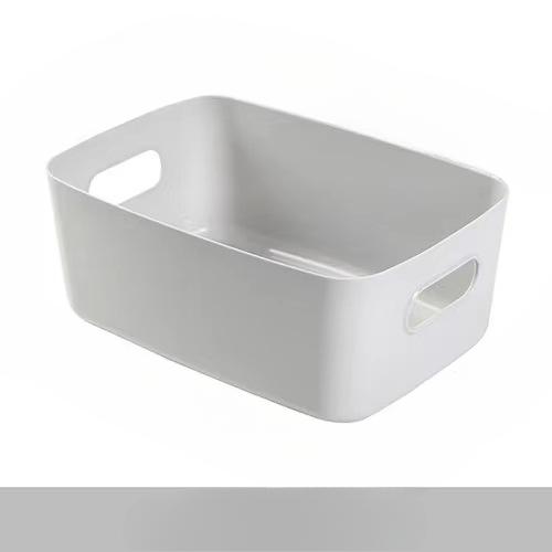 Aufbewahrungsbox, Desktop-Aufbewahrungsbox, Haushalts-Kosmetik-Aufbewahrungsbox, Badezimmer-Küche-Wohnheim Verschiedenes Snacks Aufbewahrungskorb S grau