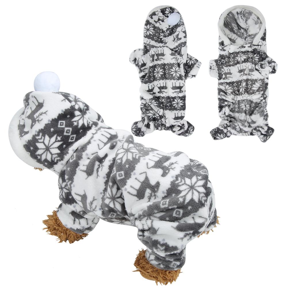 Herbst Winter Weiche Plüsch Hunde Kleidung Hoodies für Kleine Hunde Welpen Overall Bekleidung Outfit L