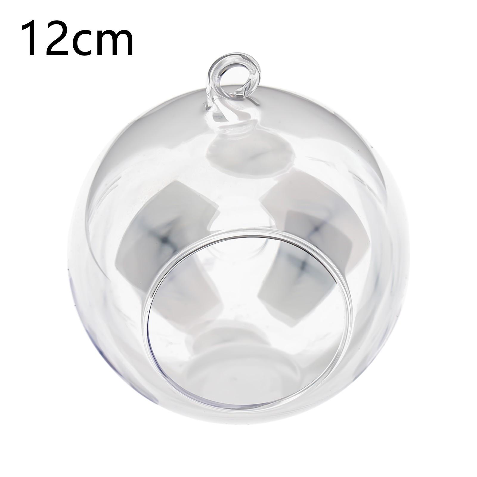 Klares Glaskugel-Terrarium für Schaufensterauslagen und als Heimdekoration. Werten Sie Ihren Raum auf. 12cm white