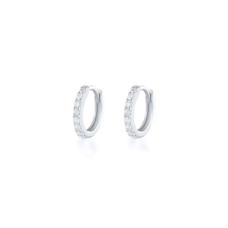 2 Stück Silber/Rose/Gold Farbe Mini Hoop Knorpel Helix Ohrring Conch Piercing Rook Snug Piercing Ohrring Nasenpiercing Ringe 6mm (2pcs) silber