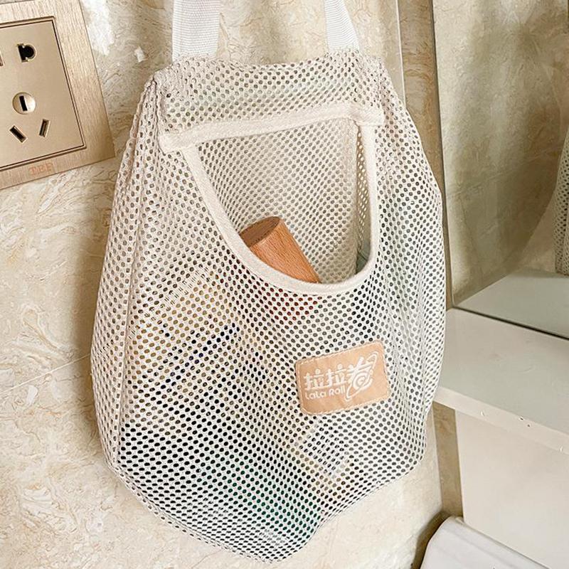 Netzbeutel zur Aufbewahrung mit großer Kapazität, Aufbewahrungstasche, wiederverwendbare Netztasche zur Aufbewahrung von Gemüse, Unterwäsche und Socken, Aufbewahrungsnetzbeutel zum Aufhängen in der Küche 1pcs